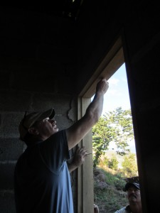 Chris Setting Door frame